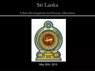 Sri Lanka Urban Development and Poverty Alleviation