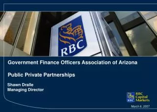 Government Finance Officers Association of Arizona Public Private Partnerships