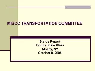 MISCC TRANSPORTATION COMMITTEE