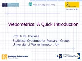 Webometrics: A Quick Introduction
