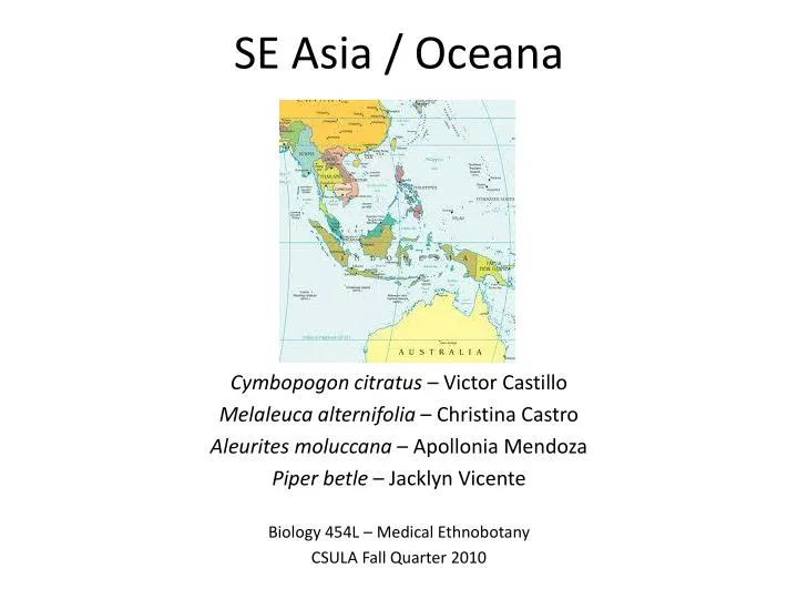 se asia oceana