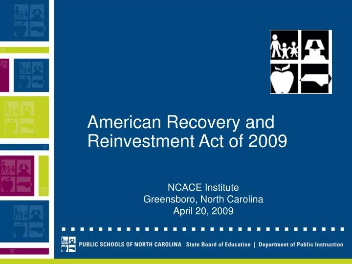 american recovery and reinvestment act of 2009