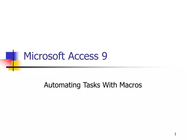 microsoft access 9