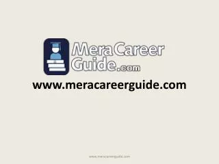 Career Counseling Website- Meracareerguide.com
