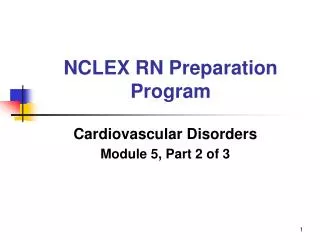 NCLEX RN Preparation Program