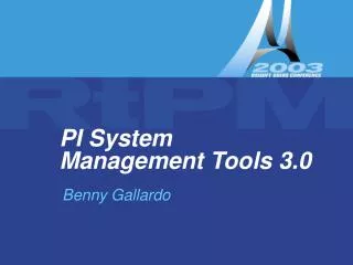 PI System Management Tools 3.0