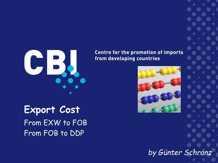 export cost