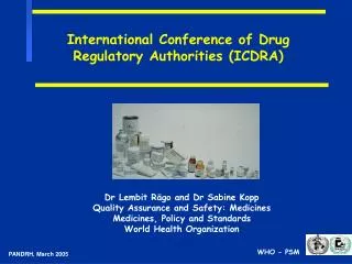 International Conference of Drug Regulatory Authorities (ICDRA)