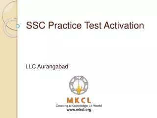 SSC Practice Test Activation