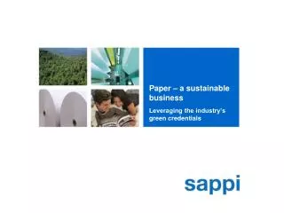 Paper – a sustainable business