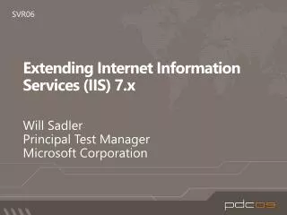 Extending Internet Information Services (IIS) 7.x