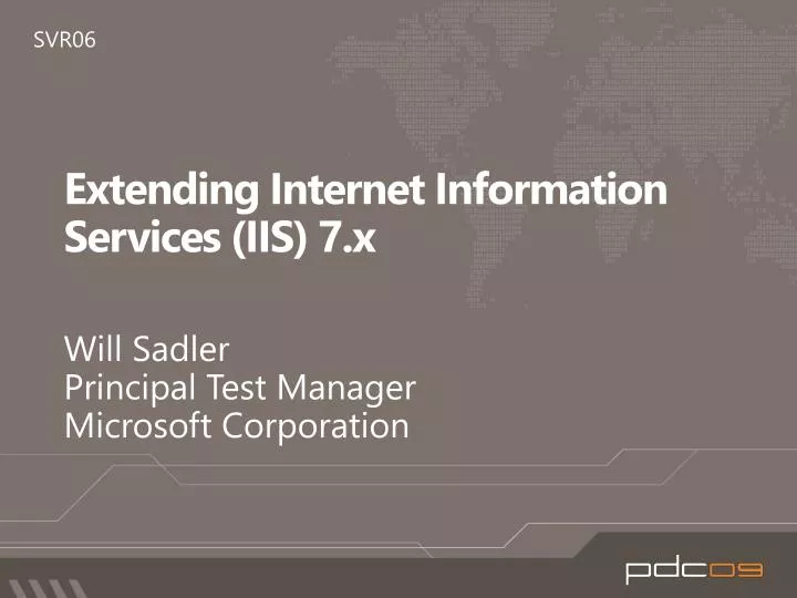 extending internet information services iis 7 x
