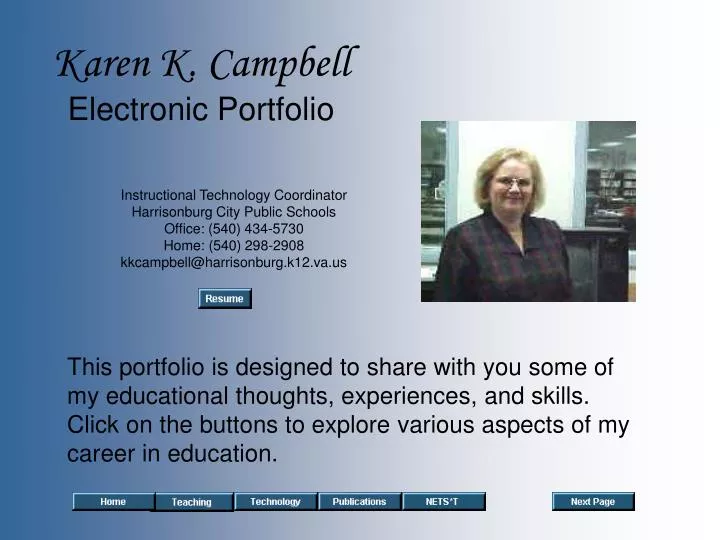karen k campbell electronic portfolio