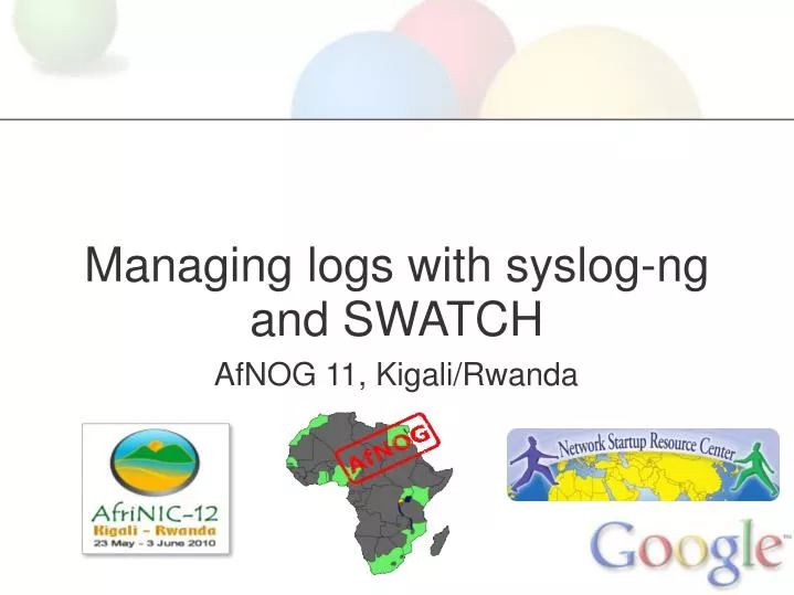 managing logs with syslog ng and swatch