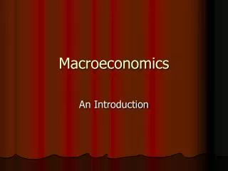 macroeconomics