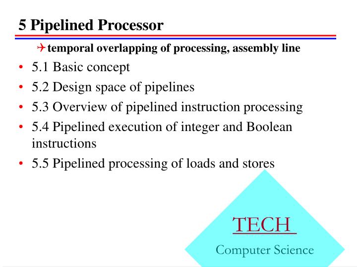 5 pipelined processor