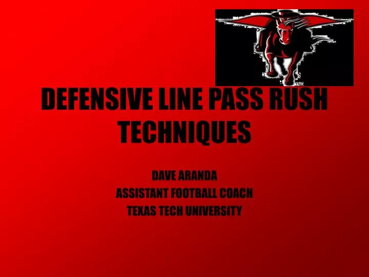defensive line pass rush techniques