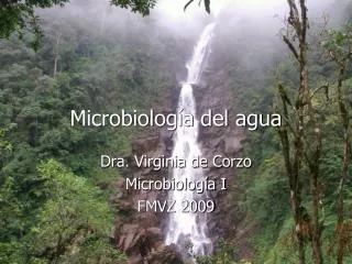 Microbiología del agua
