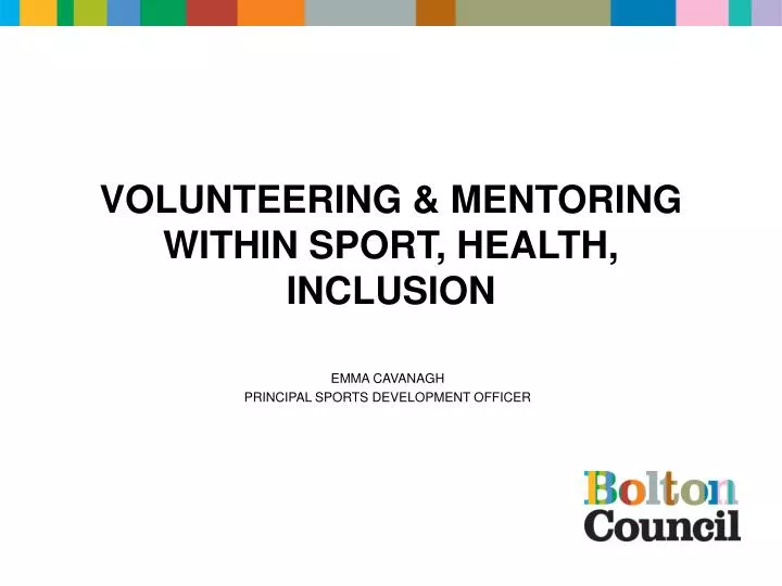 volunteering mentoring within sport health inclusion