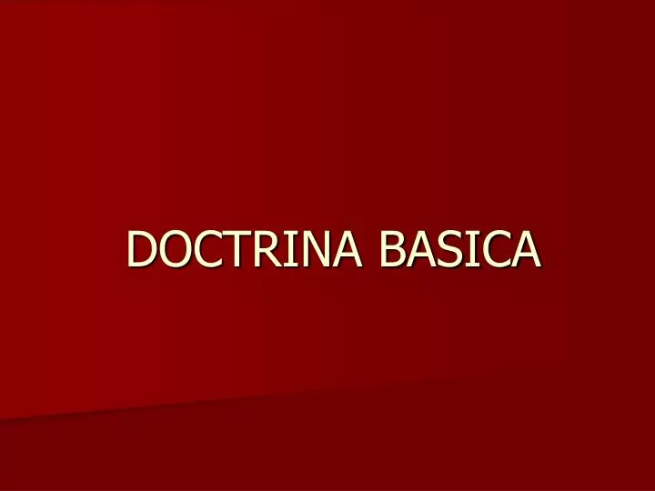 doctrina basica