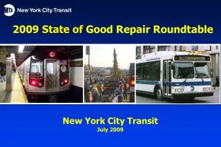 2009 State of Good Repair Roundtable