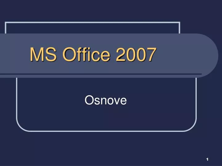 ms office 2007