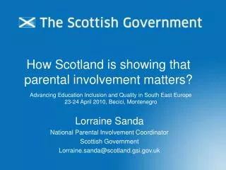How Scotland is showing that parental involvement matters?