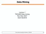 Data Mining: Concepts, Techniques, and Applications - slide 1