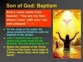 Son of God: Baptism