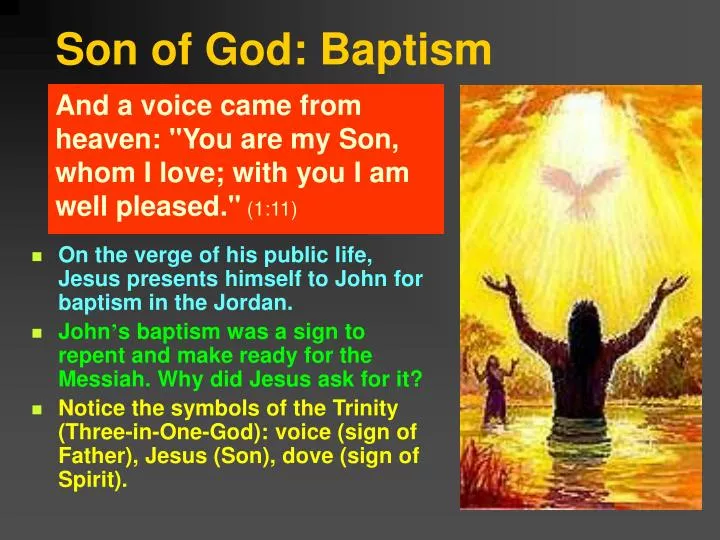 son of god baptism
