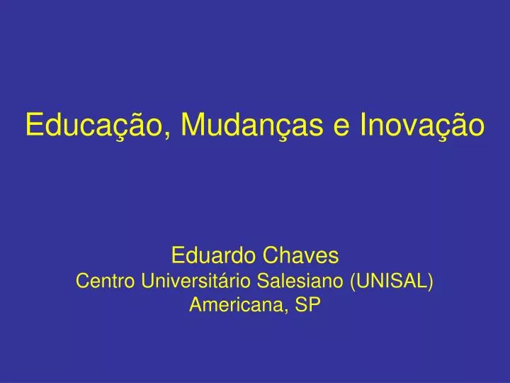 educa o mudan as e inova o