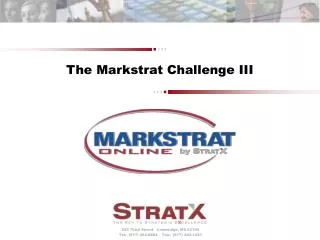 the markstrat challenge iii