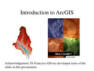 Introduction to ArcGIS