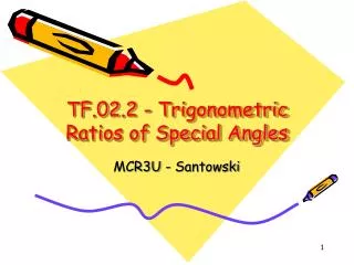 TF.02.2 - Trigonometric Ratios of Special Angles