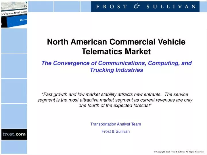 Transportation Sector Report: Telematics & EOBRs