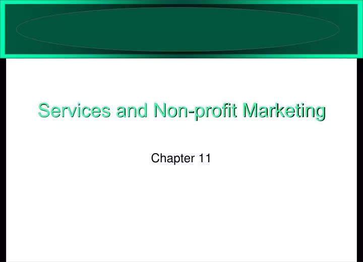 services and non profit marketing