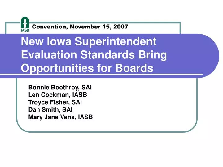 new iowa superintendent evaluation standards bring opportunities for boards