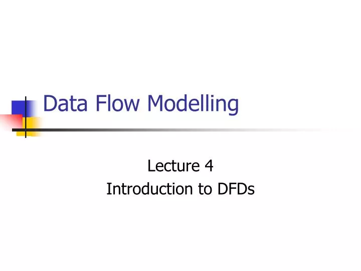 data flow modelling