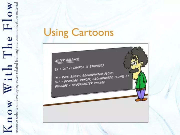 using cartoons