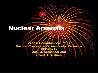 Nuclear Arsenals