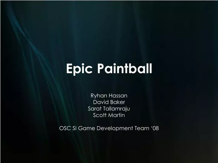 epic paintball