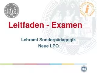 Leitfaden - Examen