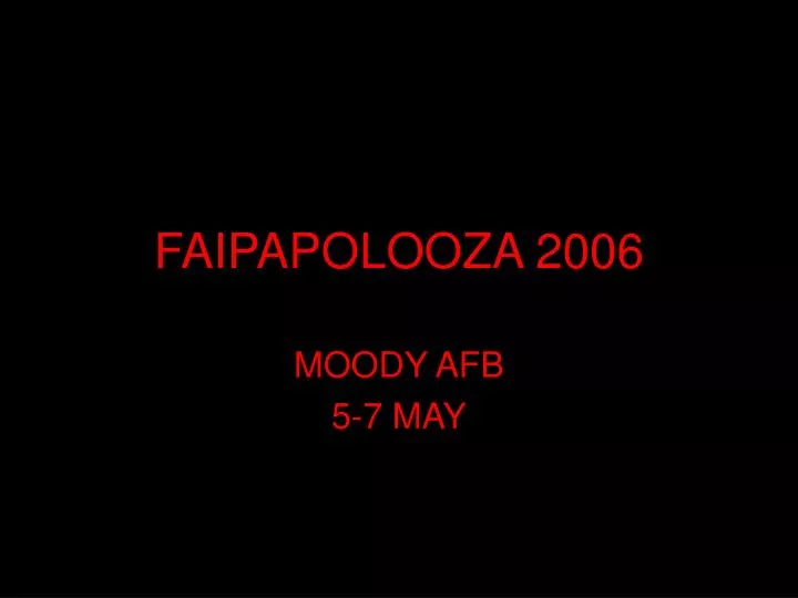 faipapolooza 2006