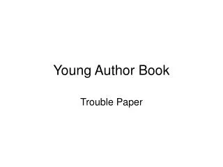 Young Author Book