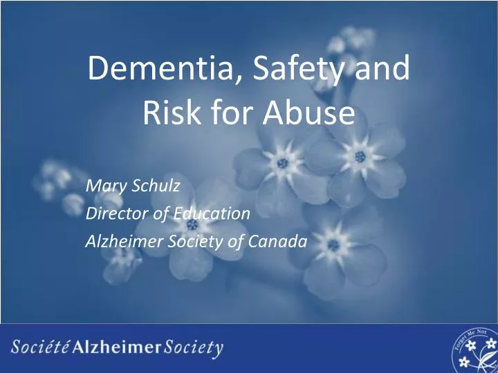 dementia safety and risk for abuse