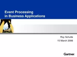 Event Processing in Business Applications