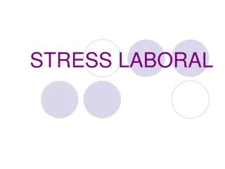 STRESS LABORAL
