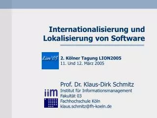 Internationalisierung und Lokalisierung von Software