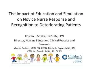 The Impact of Education and Simulation on Novice Nurse Response and Recognition to Deteriorating Patients