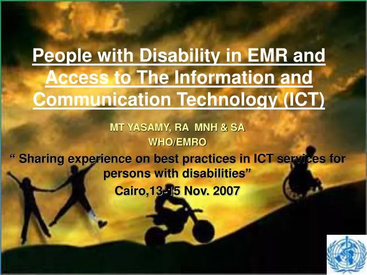 people with disability in emr and access to the information and communication technology ict